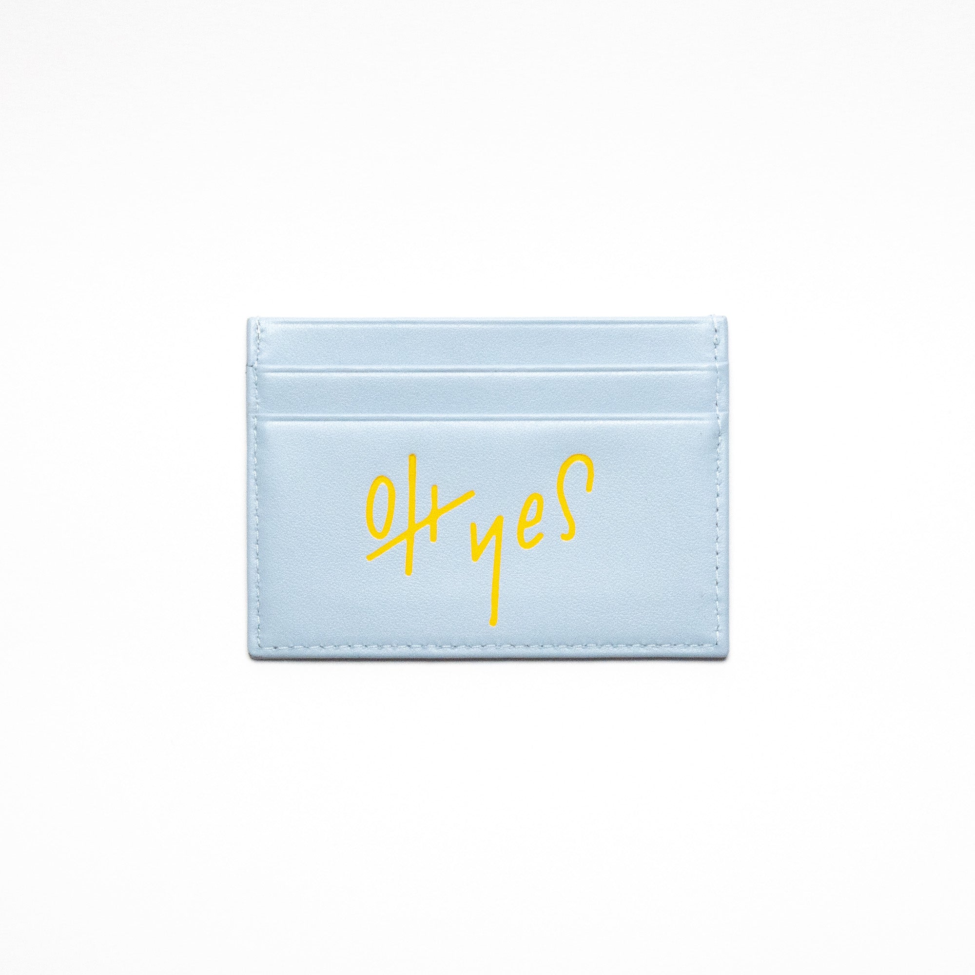 CARD HOLDER CHECK BLUE 'oh yes'